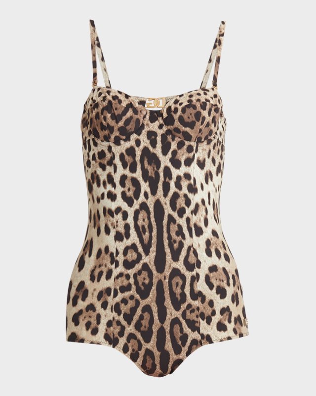 Leo Balconette One-Piece Swimsuit